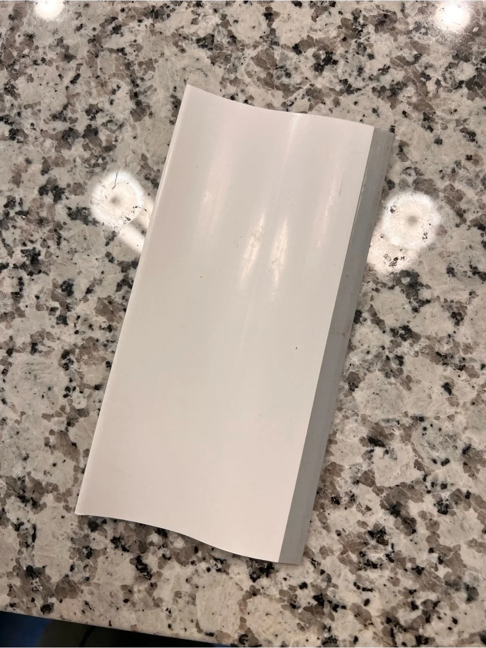The Pampered Chef White Dough Scraper with Olive Logo